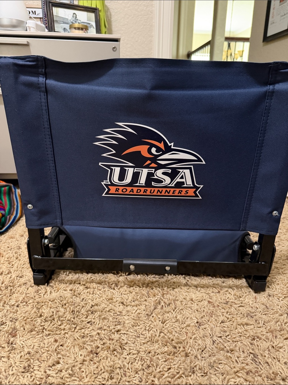 UTSA Roadrunners Navy Stadium Seat